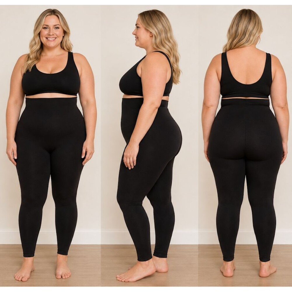 Shapermint 2XL Essentials Shapewear High Waisted Leggings Tummy Control Black